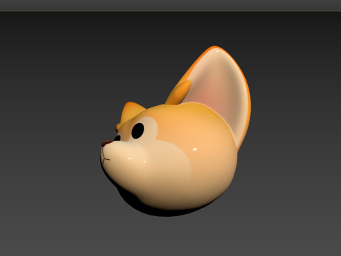 Prop166 Fennec Head Modelo 3D