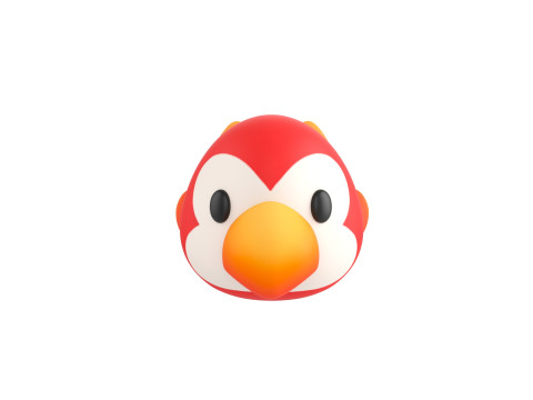 Prop168 Parrot Head 3D Modell