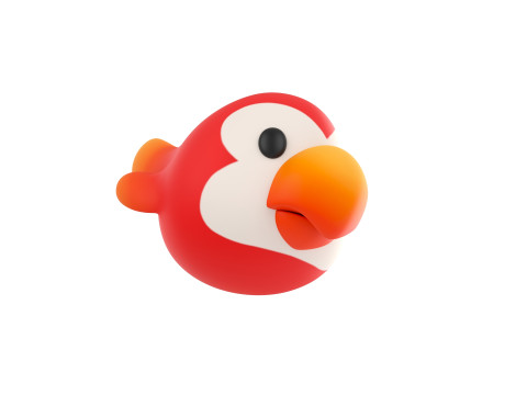 Prop168 Parrot Head 3D Modell