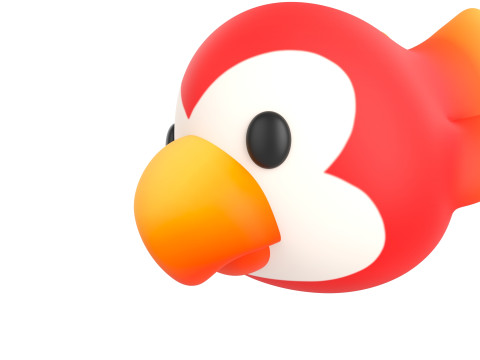 Prop168 Parrot Head 3D Modell