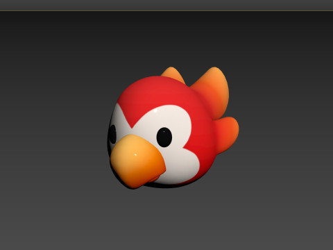 Prop168 Parrot Head 3D Modell