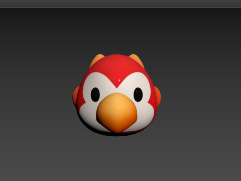 Prop168 Parrot Head 3D Modell