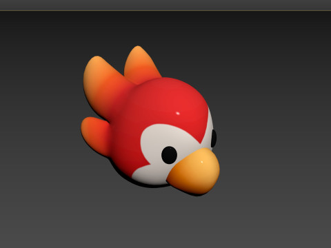 Prop168 Parrot Head 3D Modell