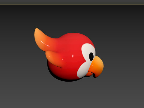 Prop168 Parrot Head 3D Modell