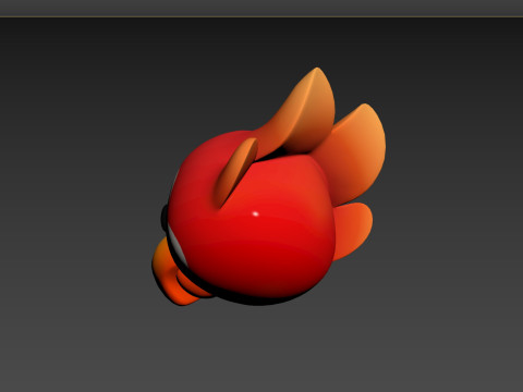 Prop168 Parrot Head 3D Modell