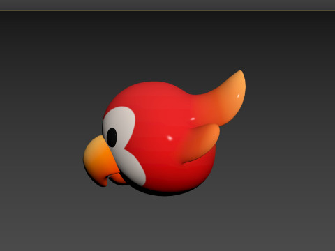 Prop168 Parrot Head 3D Modell