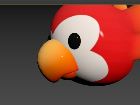 Prop168 Parrot Head 3D Modell