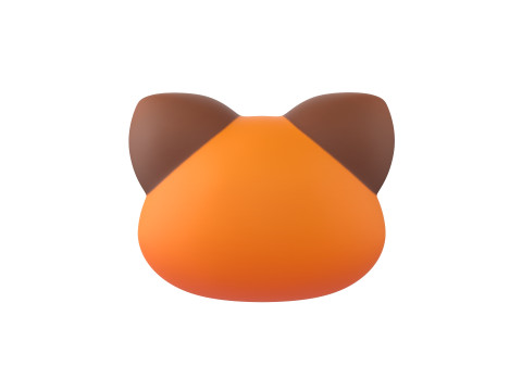 Prop170 Red Panda Head 3D Modell