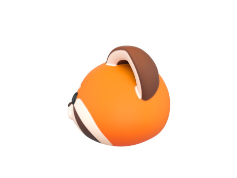 Prop170 Red Panda Head 3D Modell