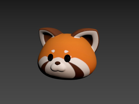 Prop170 Red Panda Head 3D Modell