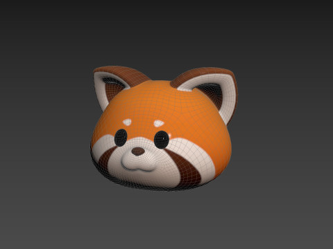Prop170 Red Panda Head 3D Modell