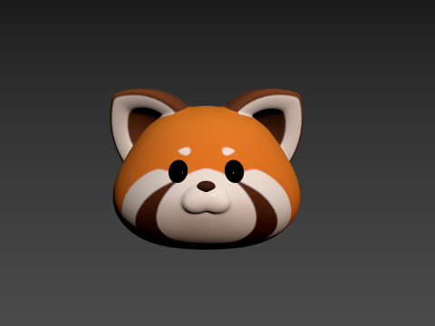 Prop170 Red Panda Head 3D Modell