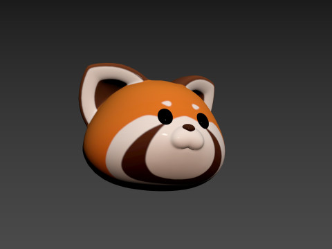 Prop170 Red Panda Head 3D Modell