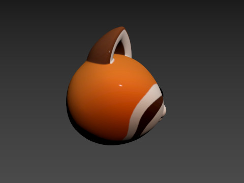 Prop170 Red Panda Head 3D Modell