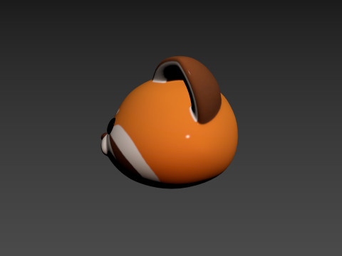 Prop170 Red Panda Head 3D Modell