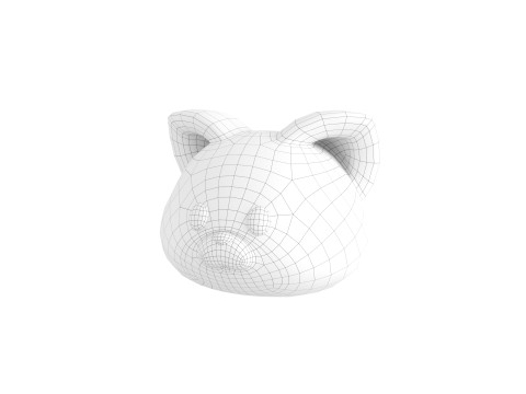 Prop170 Red Panda Head 3D Modell