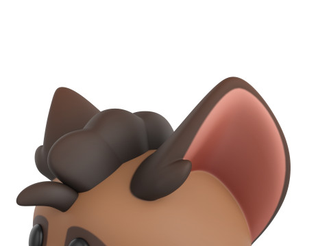 Prop171 Hyena Head 3Dモデル