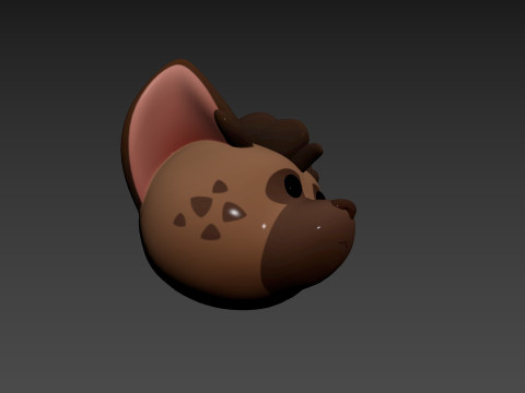 Prop171 Hyena Head 3Dモデル