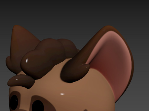 Prop171 Hyena Head 3Dモデル