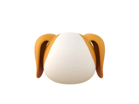 Prop172 Beagle Dog Head 3D Model