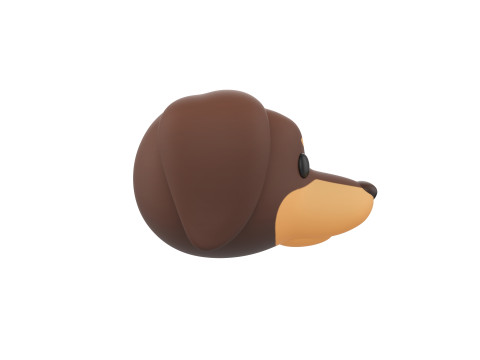 Prop173 Dachshund Dog Head 3Dモデル