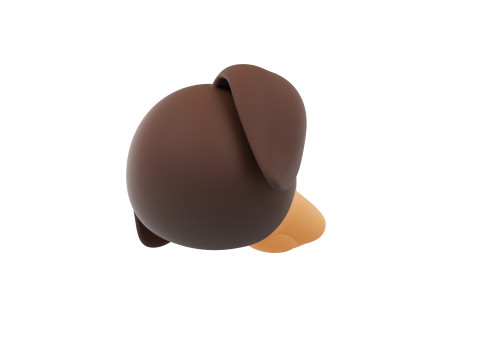 Prop173 Dachshund Dog Head 3Dモデル