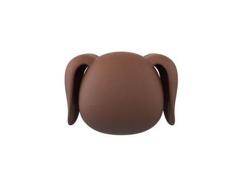 Prop173 Dachshund Dog Head 3Dモデル