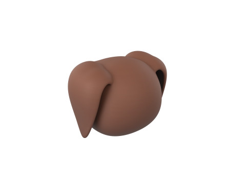 Prop173 Dachshund Dog Head 3Dモデル