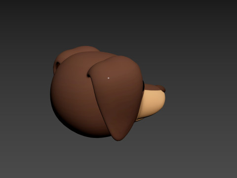 Prop173 Dachshund Dog Head 3Dモデル
