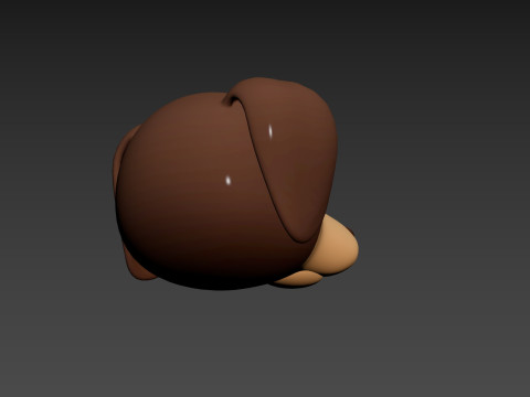 Prop173 Dachshund Dog Head 3Dモデル