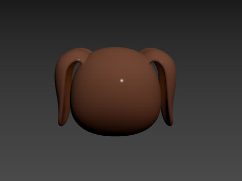 Prop173 Dachshund Dog Head 3Dモデル