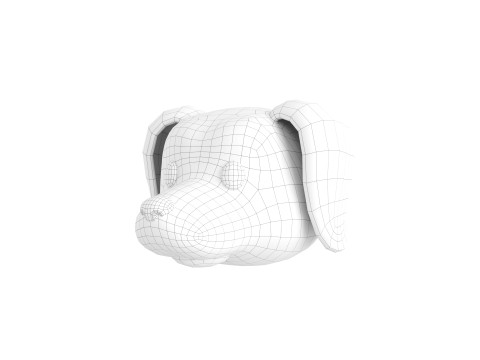Prop173 Dachshund Dog Head 3Dモデル