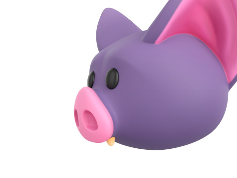 Prop174 Bat Head Modèle 3D
