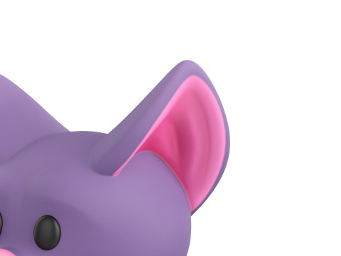 Prop174 Bat Head Modèle 3D