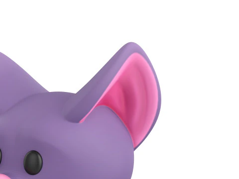 Prop174 Bat Head 3D Model