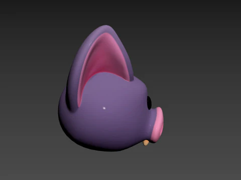 Prop174 Bat Head 3D Model