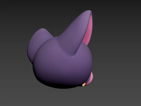 Prop174 Bat Head 3D Model