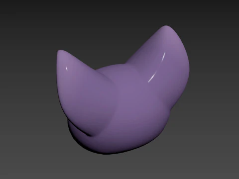 Prop174 Bat Head 3D Model