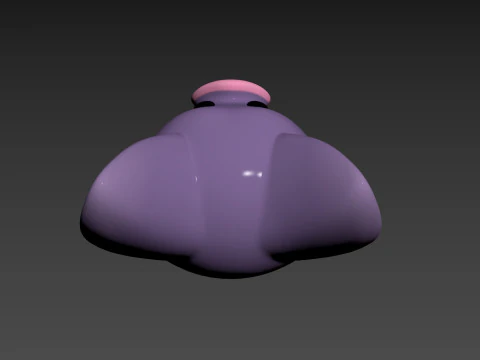 Prop174 Bat Head 3D Model