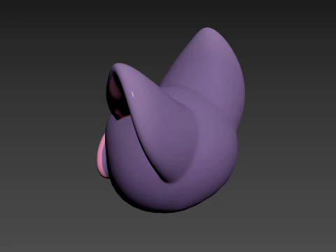 Prop174 Bat Head 3D Model