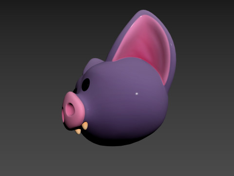 Prop174 Bat Head Modèle 3D