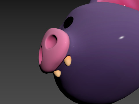 Prop174 Bat Head Modèle 3D