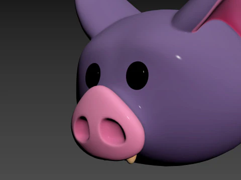 Prop174 Bat Head 3D Model