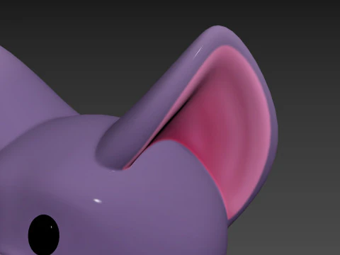 Prop174 Bat Head 3D Model