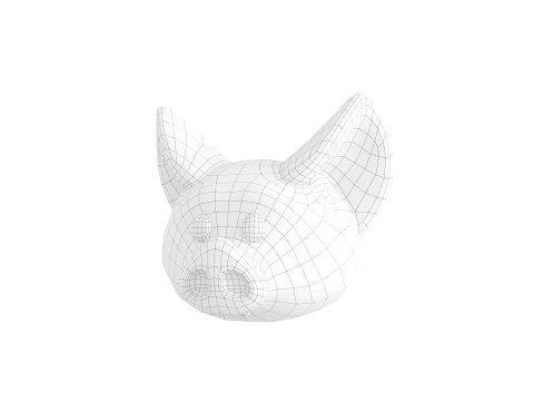 Prop174 Bat Head 3D Model