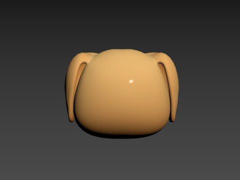 Prop175 Golden Retriever Dog Head 3D Model