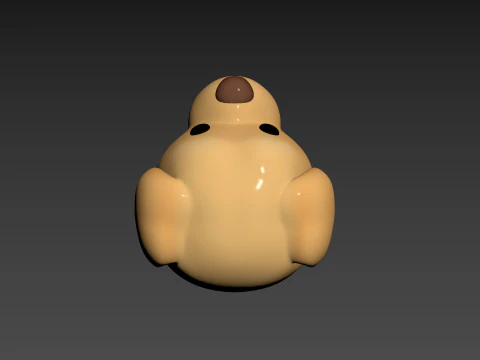 Prop175 Golden Retriever Dog Head 3D Model