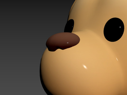 Prop175 Golden Retriever Dog Head 3D Model