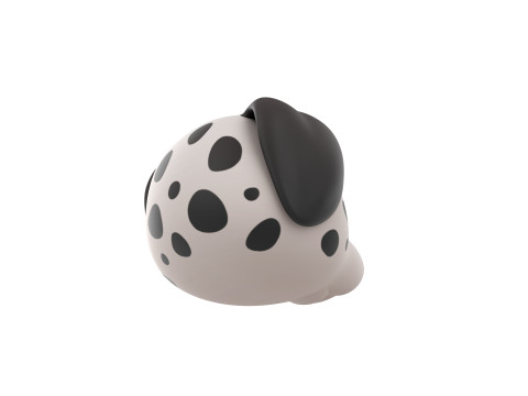 Prop176 Dalmatian Dog Head Modelo 3D