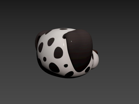 Prop176 Dalmatian Dog Head Modelo 3D